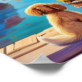 Poster Petite fille pêche (Coin)