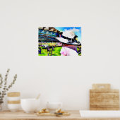 Poster Petite fille regardant les courses à Royal Ascot (Cuisine)