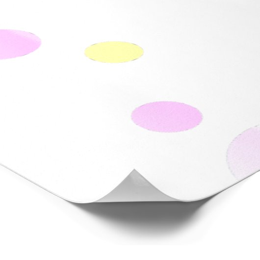 Poster Petite fille rose adorable Eléphant (Coin)