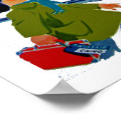 Poster Petite fille Swissair (Coin)