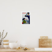 Poster Petite fille Swissair (Cuisine)