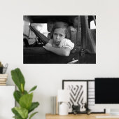 Poster Petite fille triste, 1938 (Bureau à domicile)