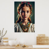 Poster Petite fille tzigane (Cuisine)