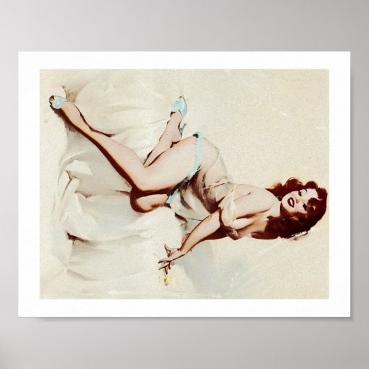 Poster Petite fille vintage (Devant)