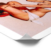 Poster Petite fille vintage (Coin)