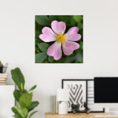 Poster petite fleur rose (Bureau à domicile)