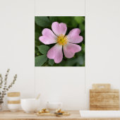 Poster petite fleur rose (Cuisine)