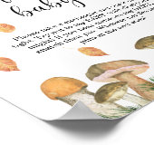 Poster Petite flore de champignons - Ne pas dire bébé (Coin)