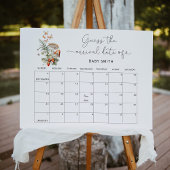 Poster Petite forêt d'automne de champignons Devinez la d