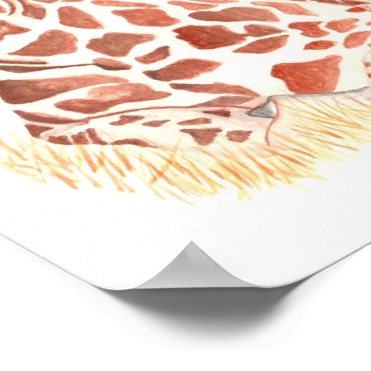 Poster petite girafe (Coin)