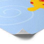 Poster Petite girafe illustration art Savana mignonne (Coin)