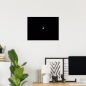 Poster Petite lune de croissant (Bureau à domicile)