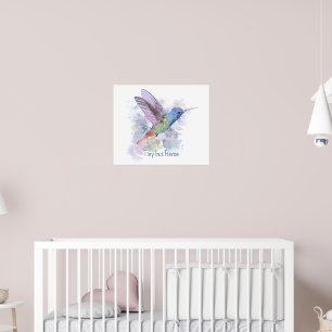 Poster Petite mais citation féroce Colibri roux fantaisis