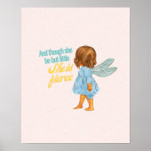 Poster Petite mais féroce Peau brune douce Fée   (Devant)
