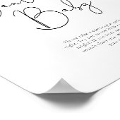 Poster Petite mignonne Ne dis pas bébé (Coin)