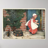 Poster Petite Miss Muffet araignée Comptine enfantine vin (Devant)