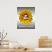 Poster Petite Miss Sunshine Chat souriant (Cuisine)