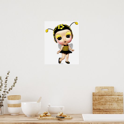 Poster Petite Mlle Lady Bumblebee (Cuisine)