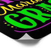 Poster Petite Mlle Mardi Gras Jester En Tenue Filles Enfa (Coin)