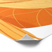 Poster Petite orange cuite sur le chemin Baby shower (Coin)