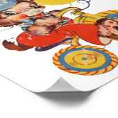 Poster Petite ours en trike (Coin)
