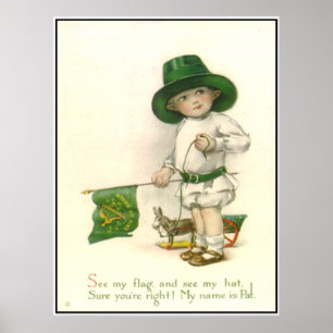 Poster Petite Patrick Imprimé Vintage