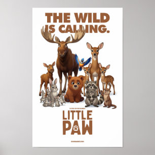 Poster Petite Patte "La nature appelle"