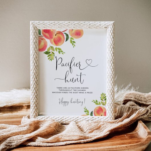 Poster Petite pêche Pacifique chasse baby shower jeu Post