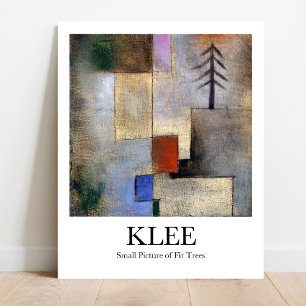 Poster Petite photo de Fir Trees par Paul Klee