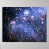 Poster Petite photo de l'espace bleu du nuage de Magellan (Devant)