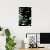 POSTER PETITE POSTE DE BANDE DE CHÊNE SACRÉ (Bureau à domicile)