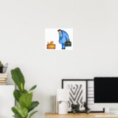 Poster Petite rencontre sur le chemin du retour. (Bureau à domicile)
