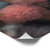 Poster Petite robe noire conçue par l'IA - Art rétro Glam (Coin)