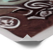 Poster Petite Sirène mignonne robe bleu longue cadeau fil (Coin)