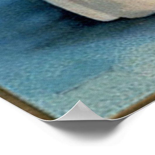 Poster Petite Sorcière avec son chat noir (Coin)