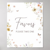 Poster Petite source botanique Fleur sauvage favorable (Devant)