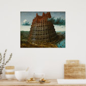 Poster Petite tour de Babel par Pieter Bruegel l'Ancien (Cuisine)