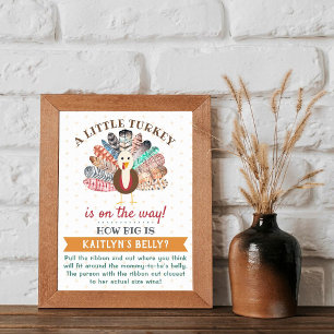 Poster Petite Turquie En Route ! Baby shower de Thanksgiv
