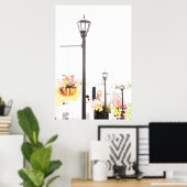 Poster Petite ville (Bureau à domicile)