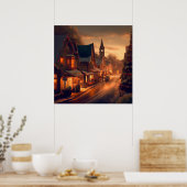 Poster Petite ville de Noël 1 (Cuisine)