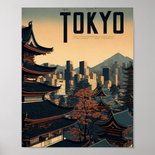 Poster Petite Ville De Tokyo