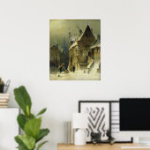 Poster Petite ville du Rhin (Bureau à domicile)
