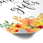 Poster petites cartes citrouilles et baby shower cadeaux (Coin)