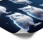 Poster Petites chouettes blanches ++ (Coin)