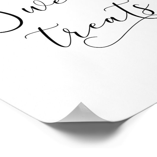 Poster Petites douceurs mignonnes. Gâteaux aux agrumes (Coin)