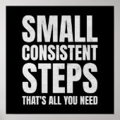 Poster Petites étapes cohérentes Motivation de cohérence (Devant)