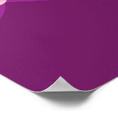 Poster Petites Filles avec Rêves - Violet (Coin)