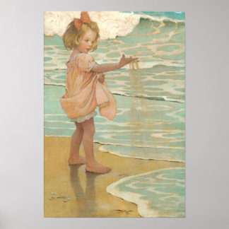 Poster Petites gouttes d'eau par Jessie Wilcox-Smith
