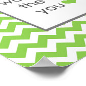 Poster Petites Instructions de Vie Vert Citron (Coin)