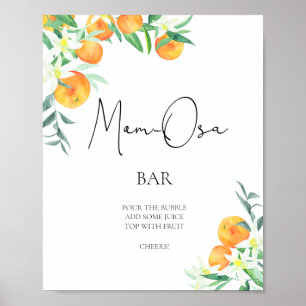 Poster Petites oranges \ Bar Mom-osa
